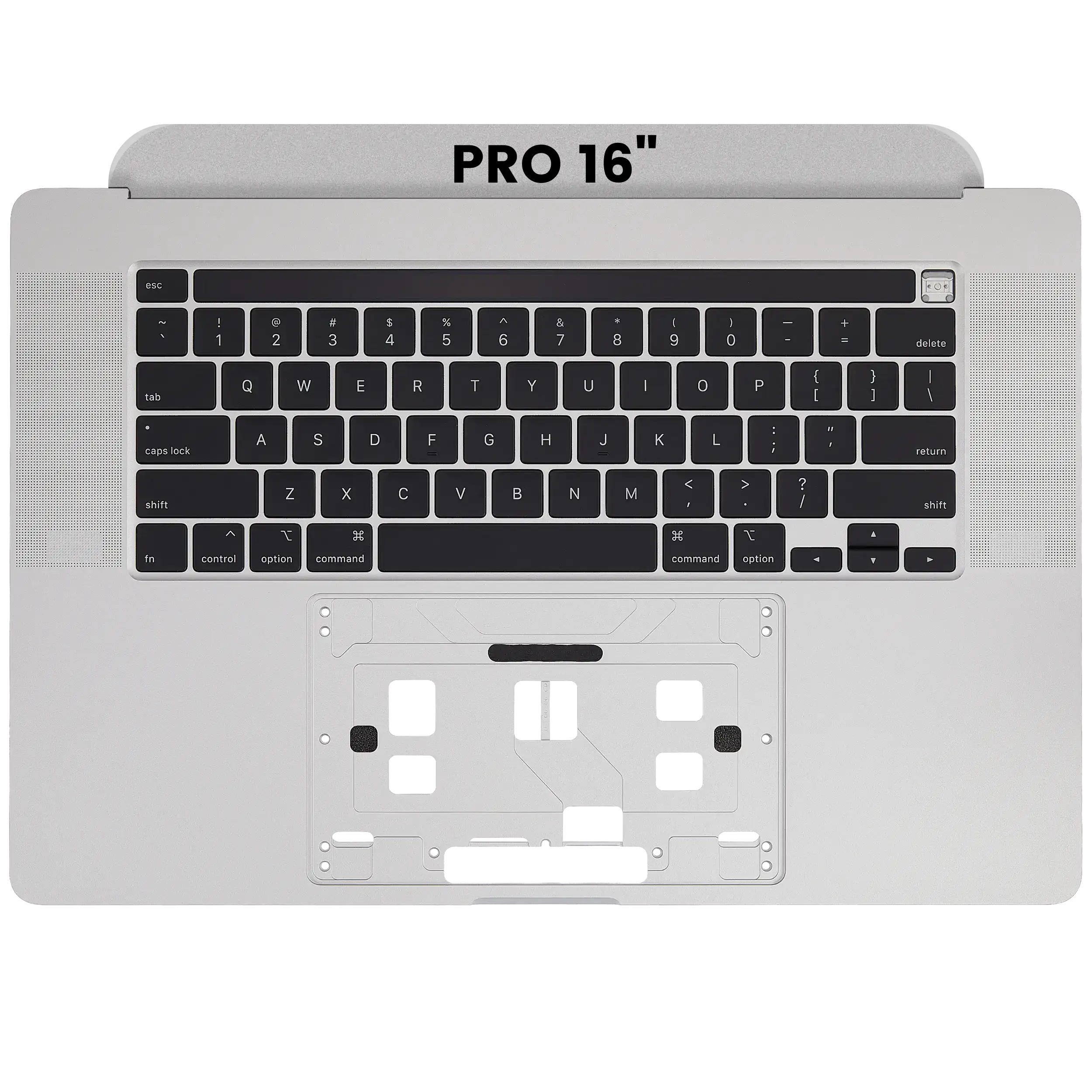 Top Case mit US-Tastatur für MacBook Pro 16" A2141 (2019) Silber OEM Neu