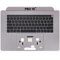 Top Case m. Tastatur f. MacBook Pro 15" A1990 Space Grau US OEM Pull wie neu