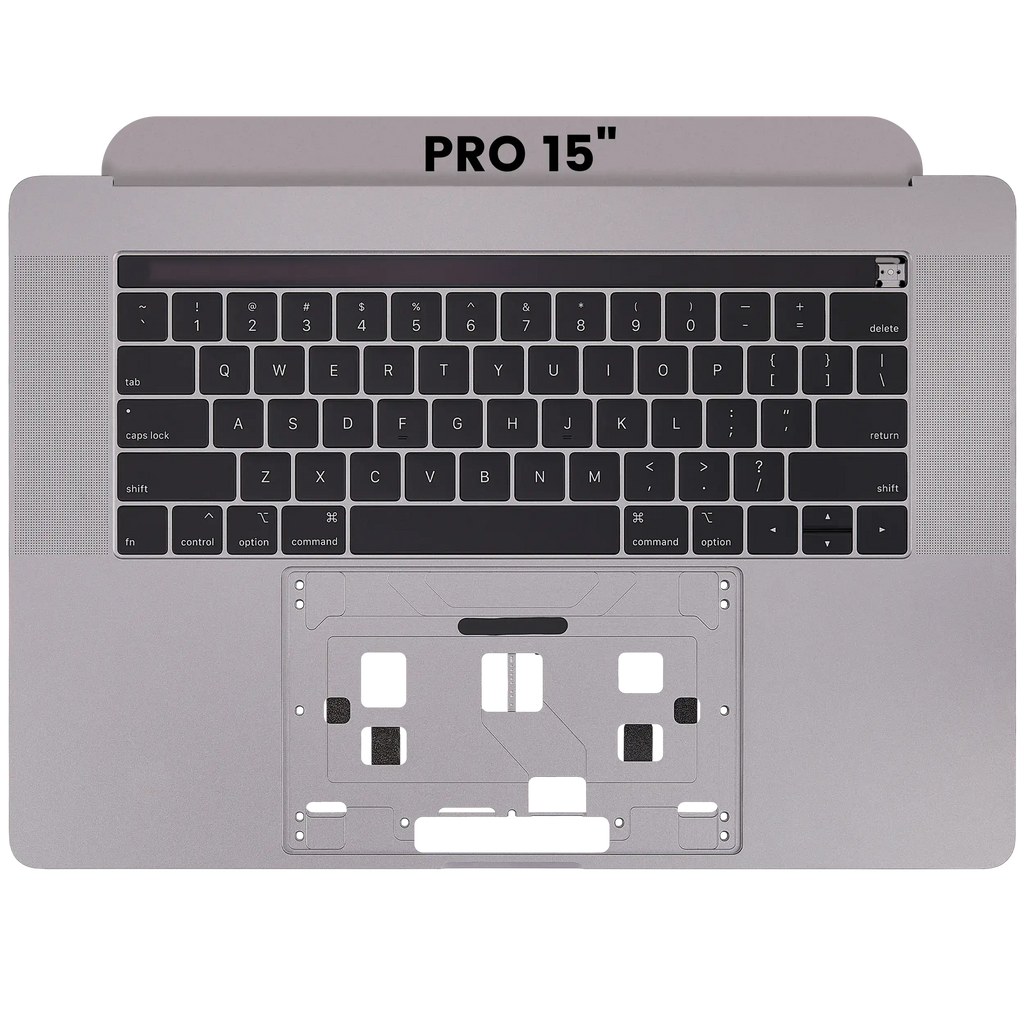 Top Case m. Tastatur f. MacBook Pro 15" A1990 Space Grau US Gebrauchter Ausbau/Pull wie neu