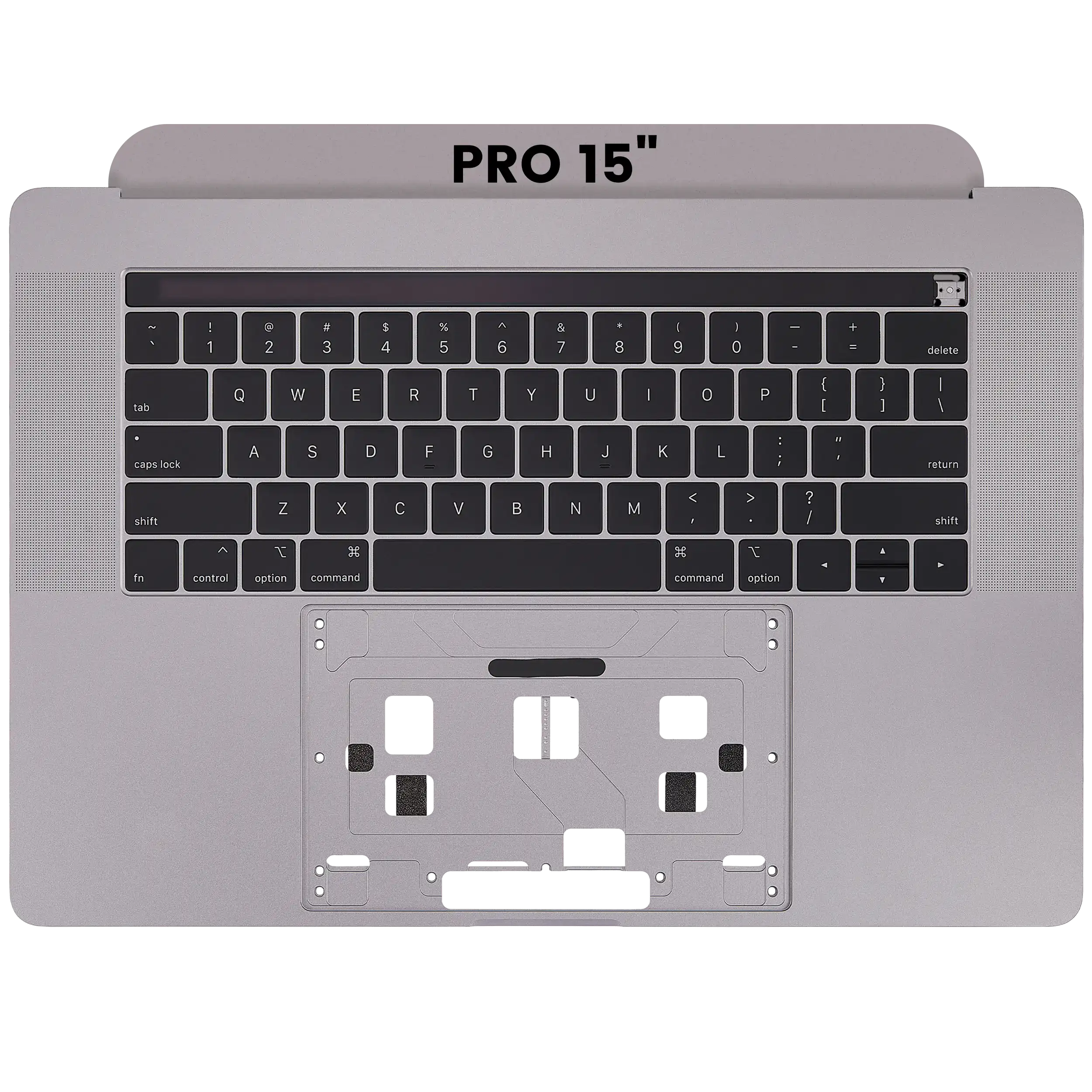 Top Case m. Tastatur f. MacBook Pro 15" A1990 Space Grau US Gebrauchter Ausbau/Pull wie neu