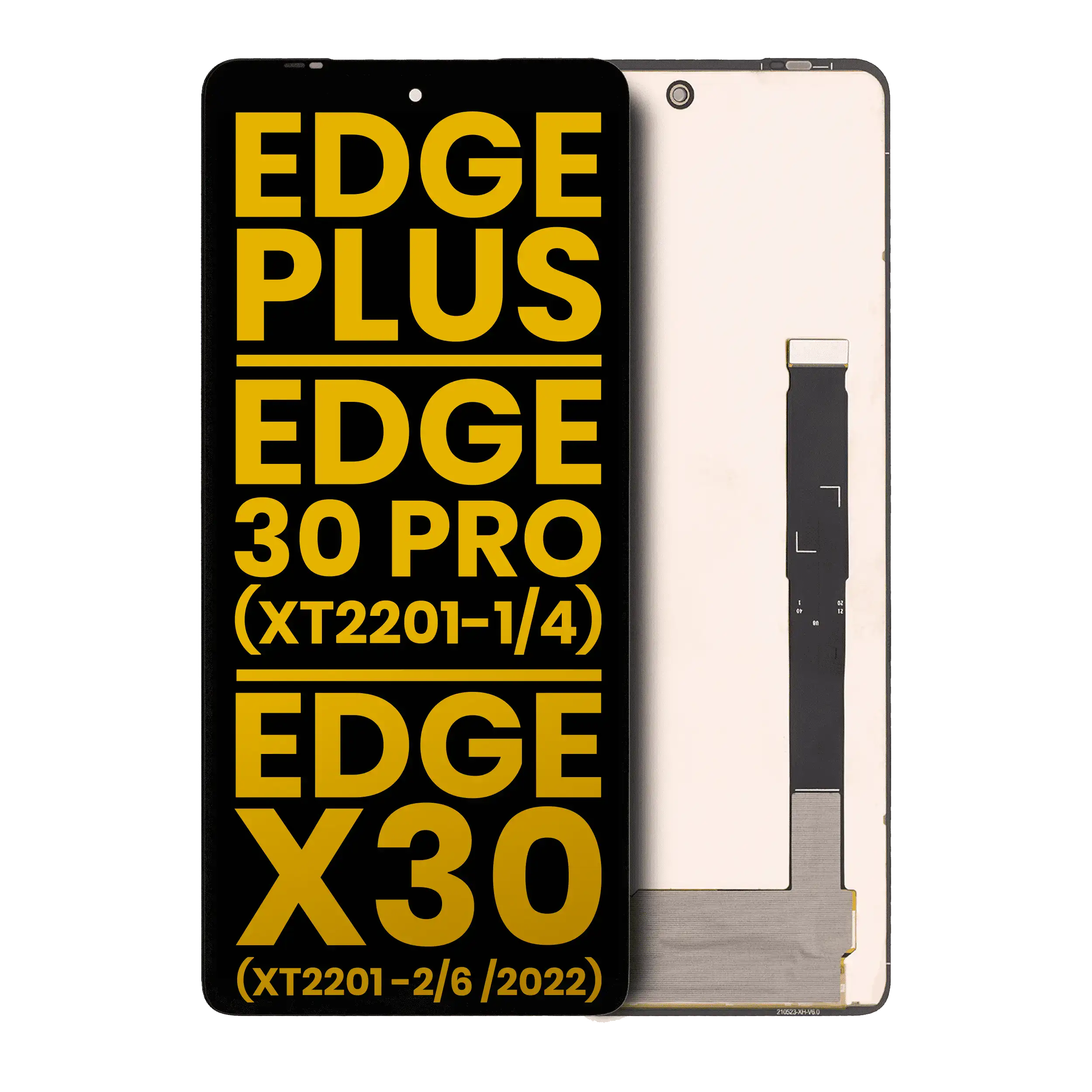 OLED Display without Frame for Motorola Moto Edge Plus / Edge 30 Pro (XT2201-1/4) / Edge X30 5G (XT2201-2/6 /2022) (Refurbished, All Colors)