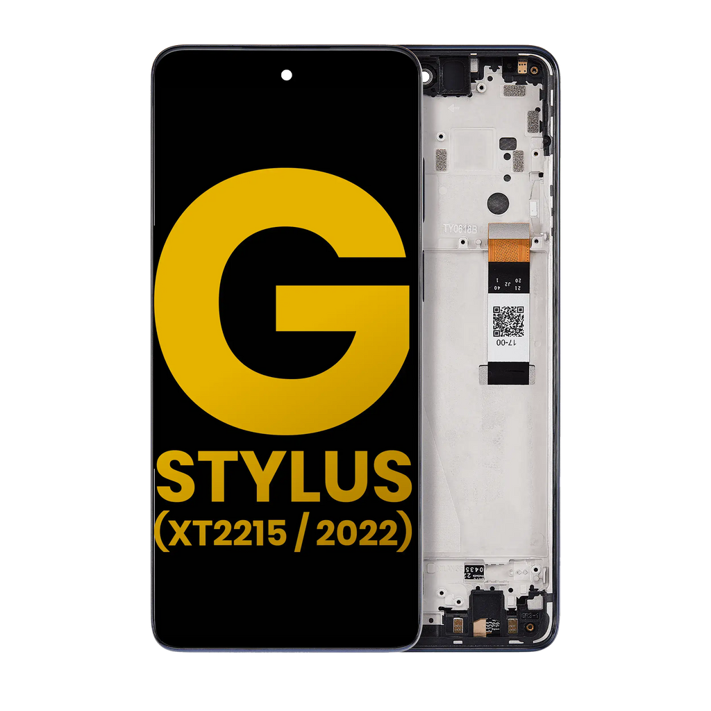 LCD Assembly with Frame for Motorola Moto G Stylus 5G (XT2215 / 2022) (Refurbished) (Steel Blue)