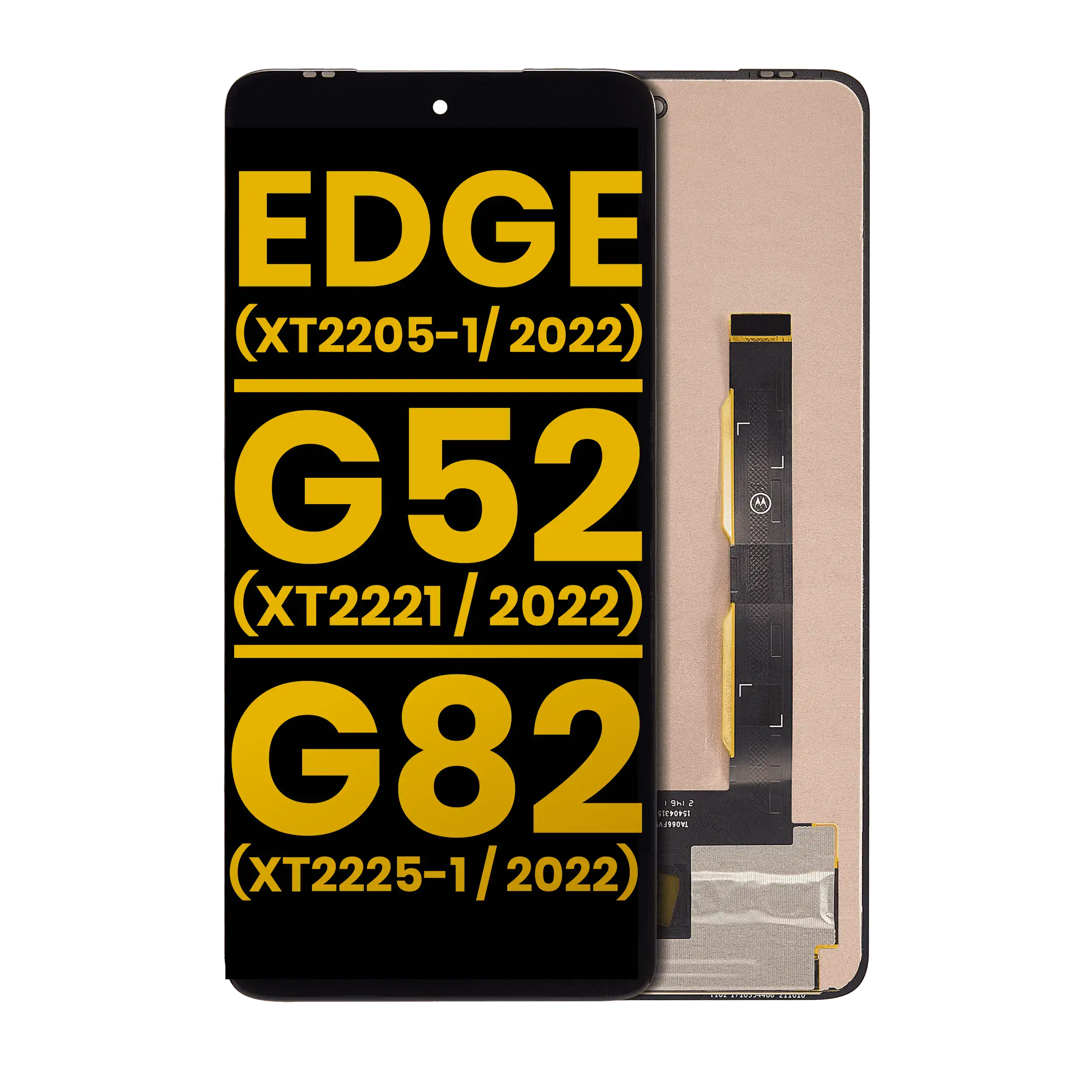 OLED display without frame for Motorola Moto Edge (XT2205-1/2022) / G52 (XT2221/2022) / G82 5G (XT2225-1/2022) (refurbished, all colors)