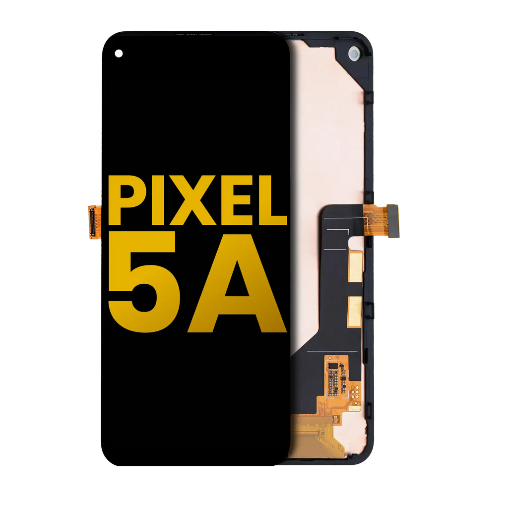 OLED-Display mit Rahmen für Google Pixel 5A 5G (Refurbished) (Schwarz)