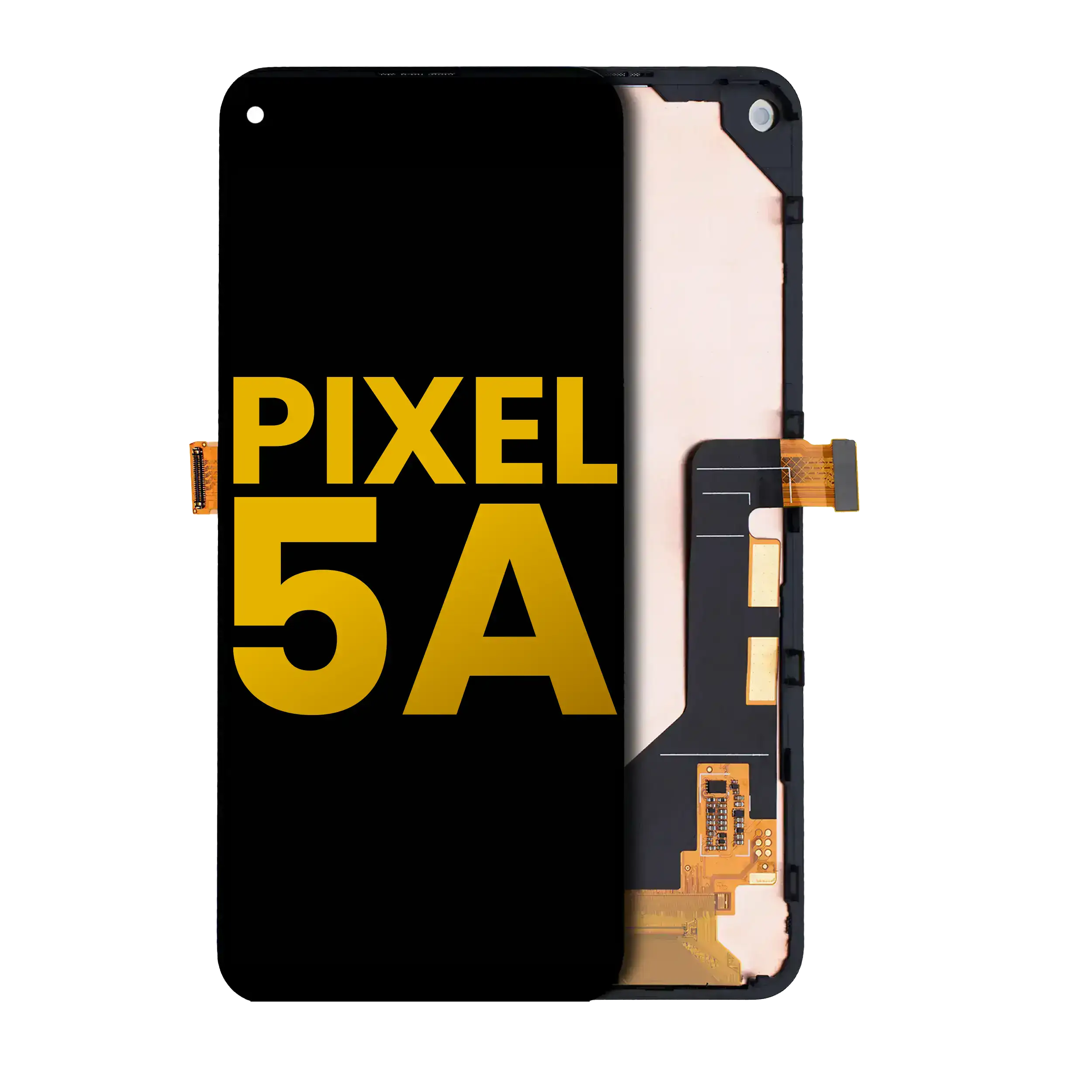 OLED-Display mit Rahmen für Google Pixel 5A 5G (Refurbished) (Schwarz)