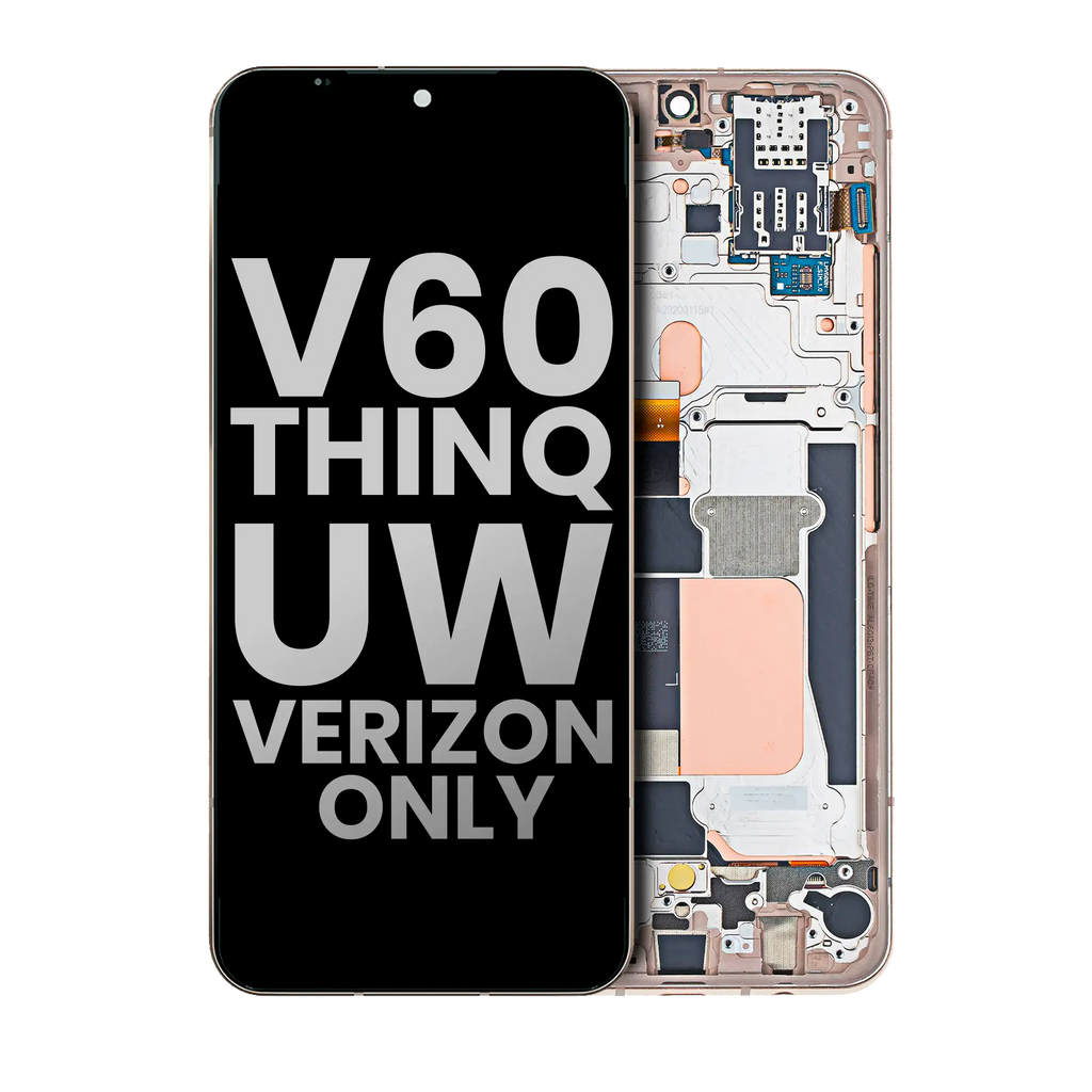 OLED-Display mit Rahmen LG V60 ThinQ 5G Classy Blue Gold Gebrauchter Ausbau/Pull, Qualität B/C