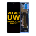OLED-Display mit Rahmen für LG Velvet 5G (Non-Verizon) (Generalüberholt, Blau)