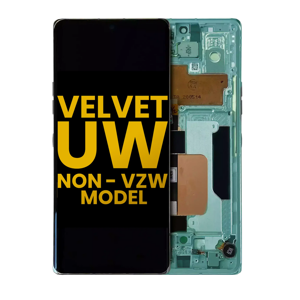 LG Velvet 5G OLED-Display mit Rahmen Grün (Generalüberholt)