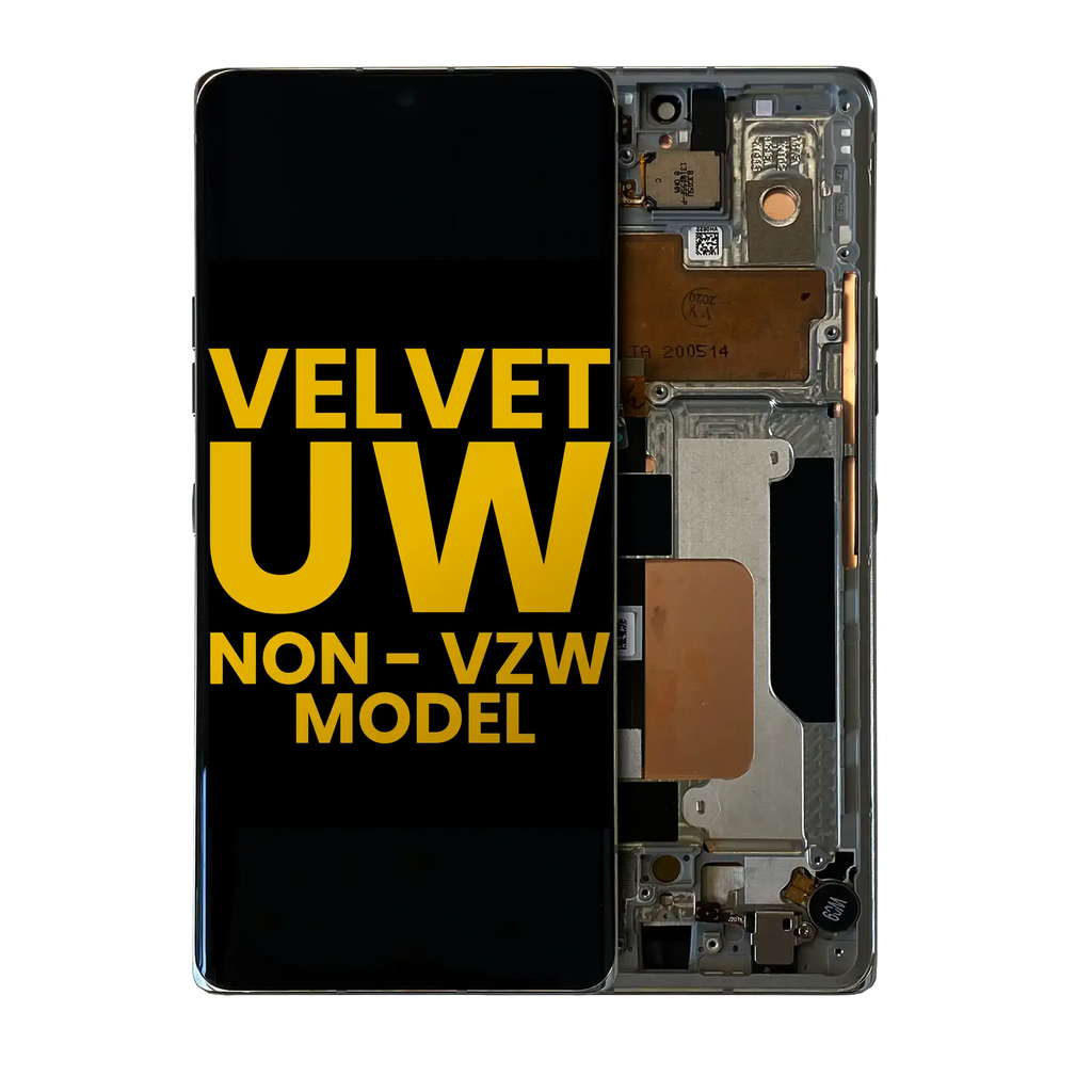 OLED-Display mit Rahmen LG Velvet 5G Refurbished Grau