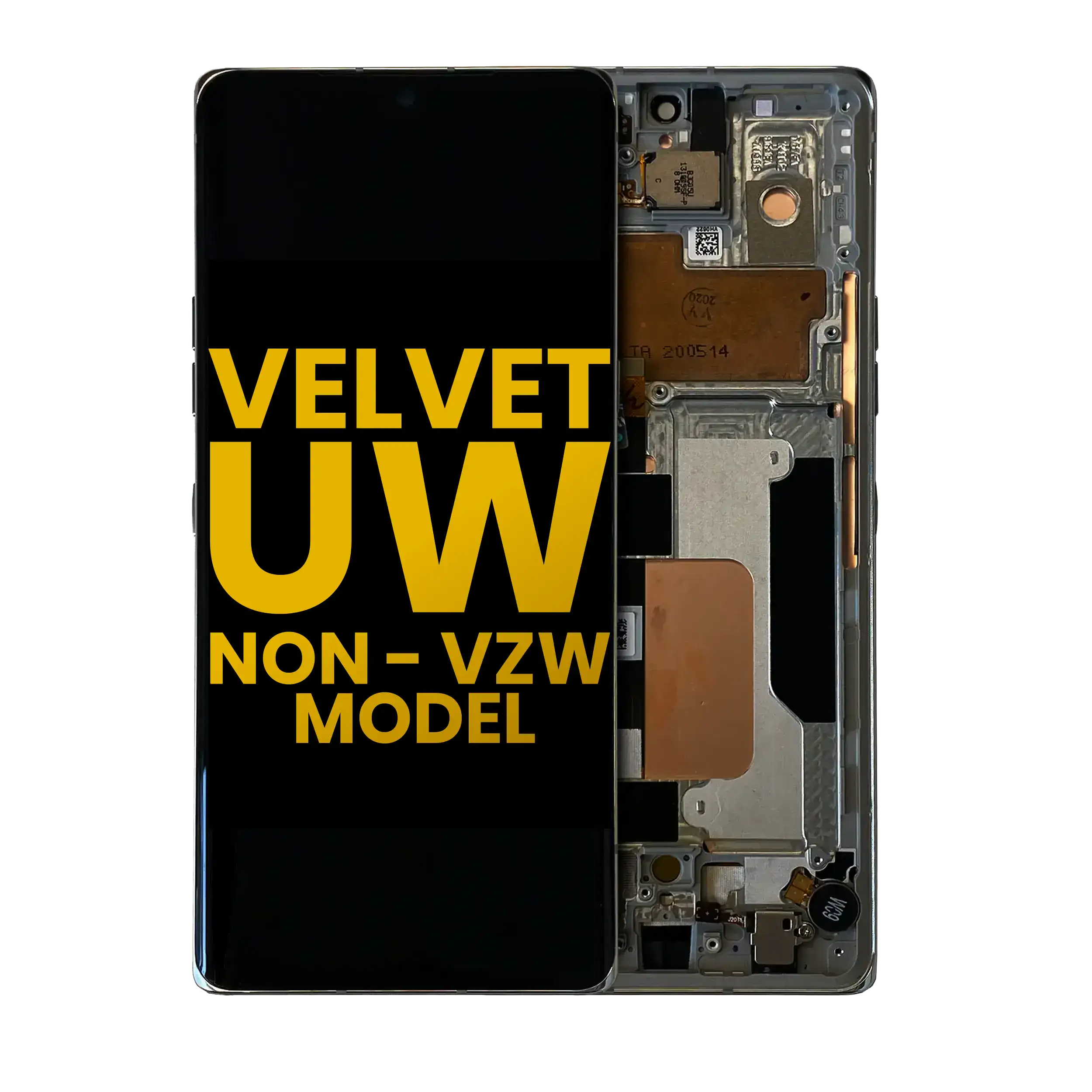 OLED-Display mit Rahmen LG Velvet 5G Refurbished Grau