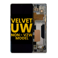 OLED Display with Frame for LG Velvet 5G (Not for Verizon 5G UW) (Refurbished) (Silver)