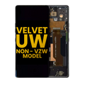 OLED Display Assembly with Frame for LG Velvet 5G (Non-Verizon 5G UW) (Refurbished) (Black)