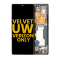 OLED-Display mit Rahmen für LG Velvet 5G (Verizon 5G UW) (Refurbished) (Grau)
