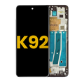 LCD Display with Frame for LG K92 5G (Refurbished) (Titan Gray)