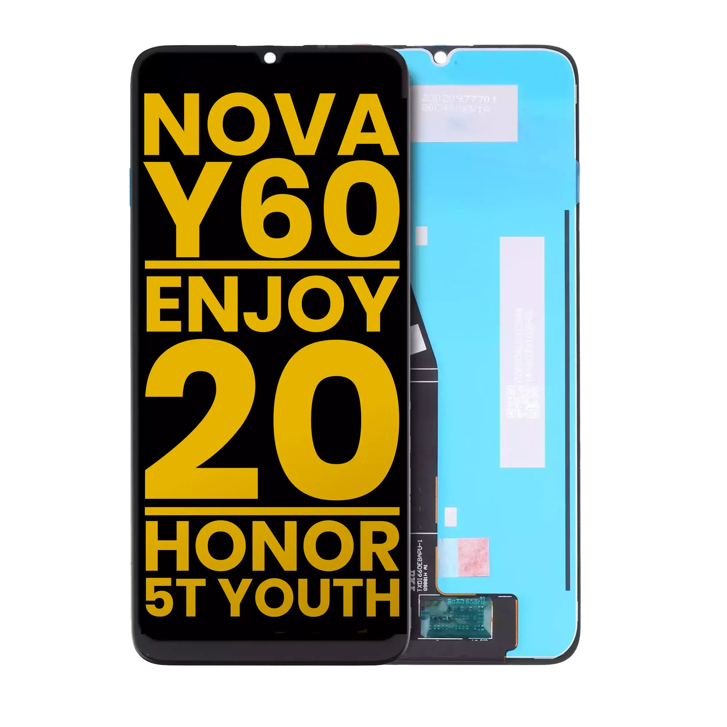 LCD ohne Rahmen Huawei Nova Y60/Enjoy 20/Honor Play 5T Refurbished alle Farben