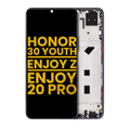 LCD Display Assembly with Frame for Honor 30 Youth / Huawei Enjoy Z 5G / Huawei Enjoy 20 Pro (Refurbished) (Magic Night Black)