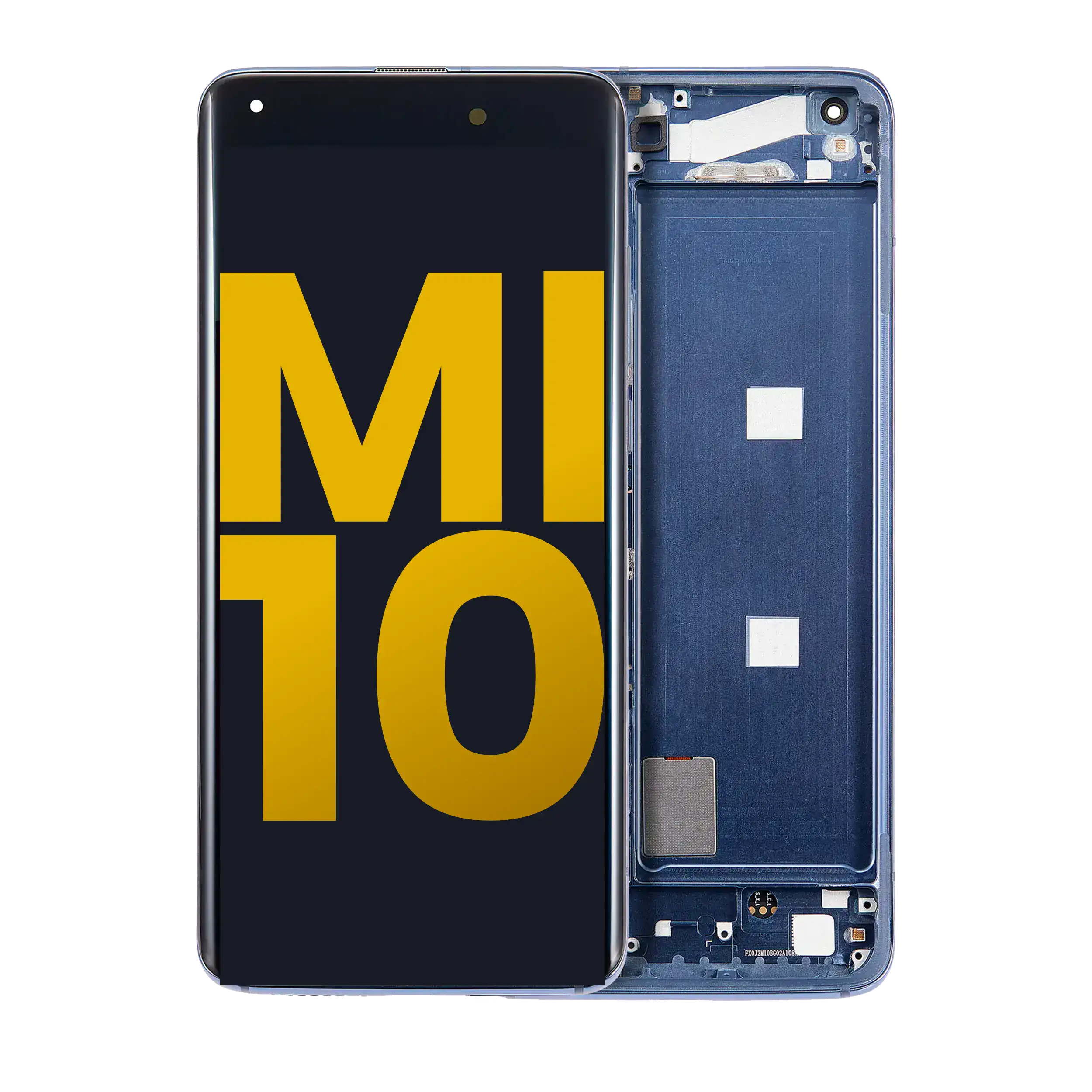 OLED-Display mit Rahmen für Xiaomi Mi 10 5G (Refurbished) (Twilight Gray)