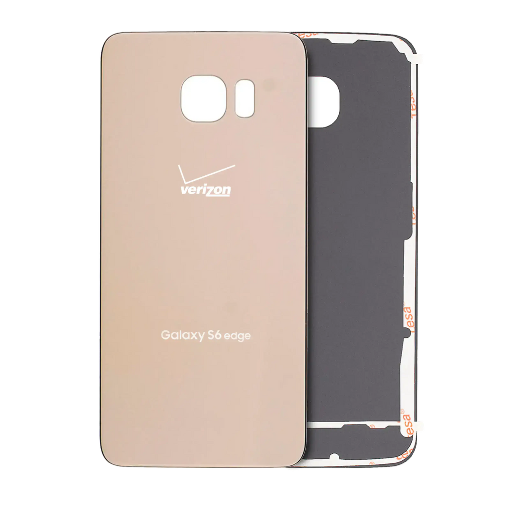 Back Cover Glass for Samsung Galaxy S6 Edge (Verizon 4G) (Service Pack) (Gold)