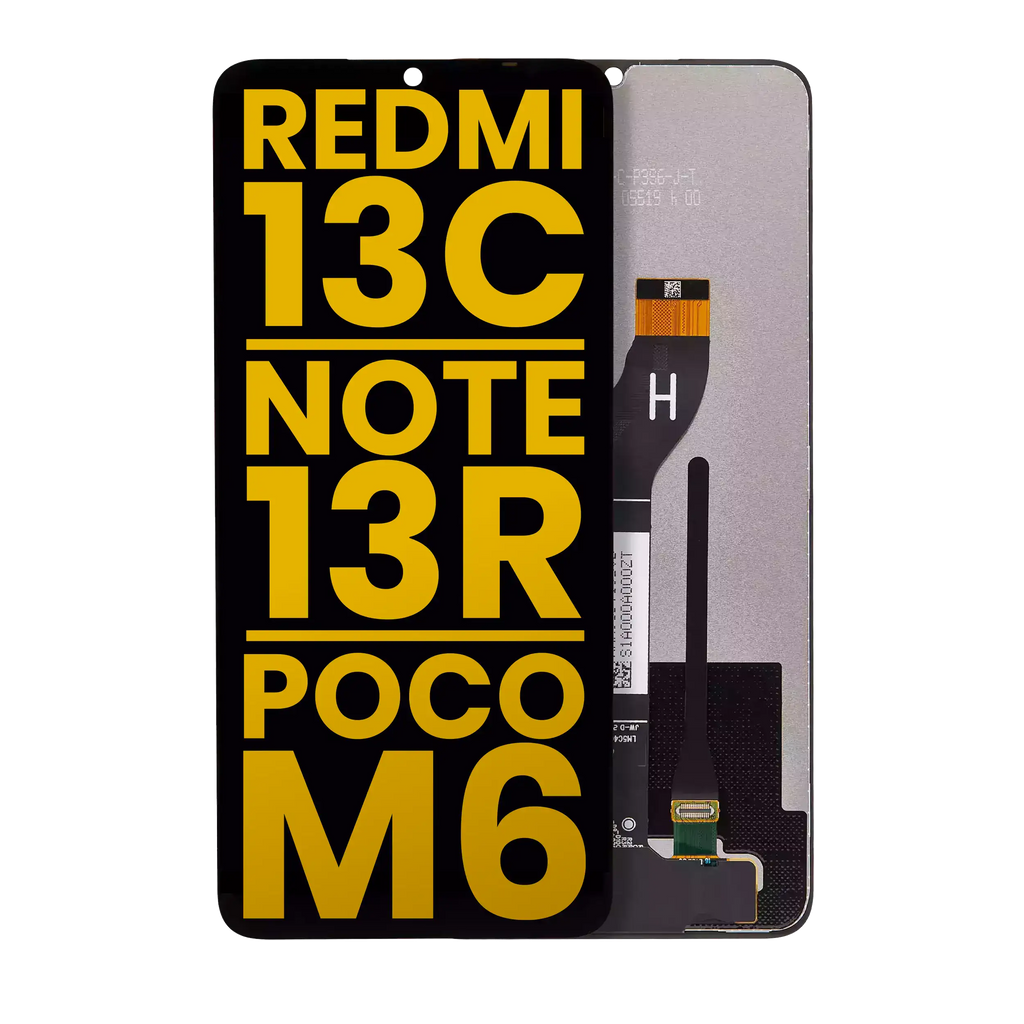 LCD Display without Frame for Xiaomi Redmi 13C 5G / 13R / Poco M6 5G (Refurbished) (All Colors)