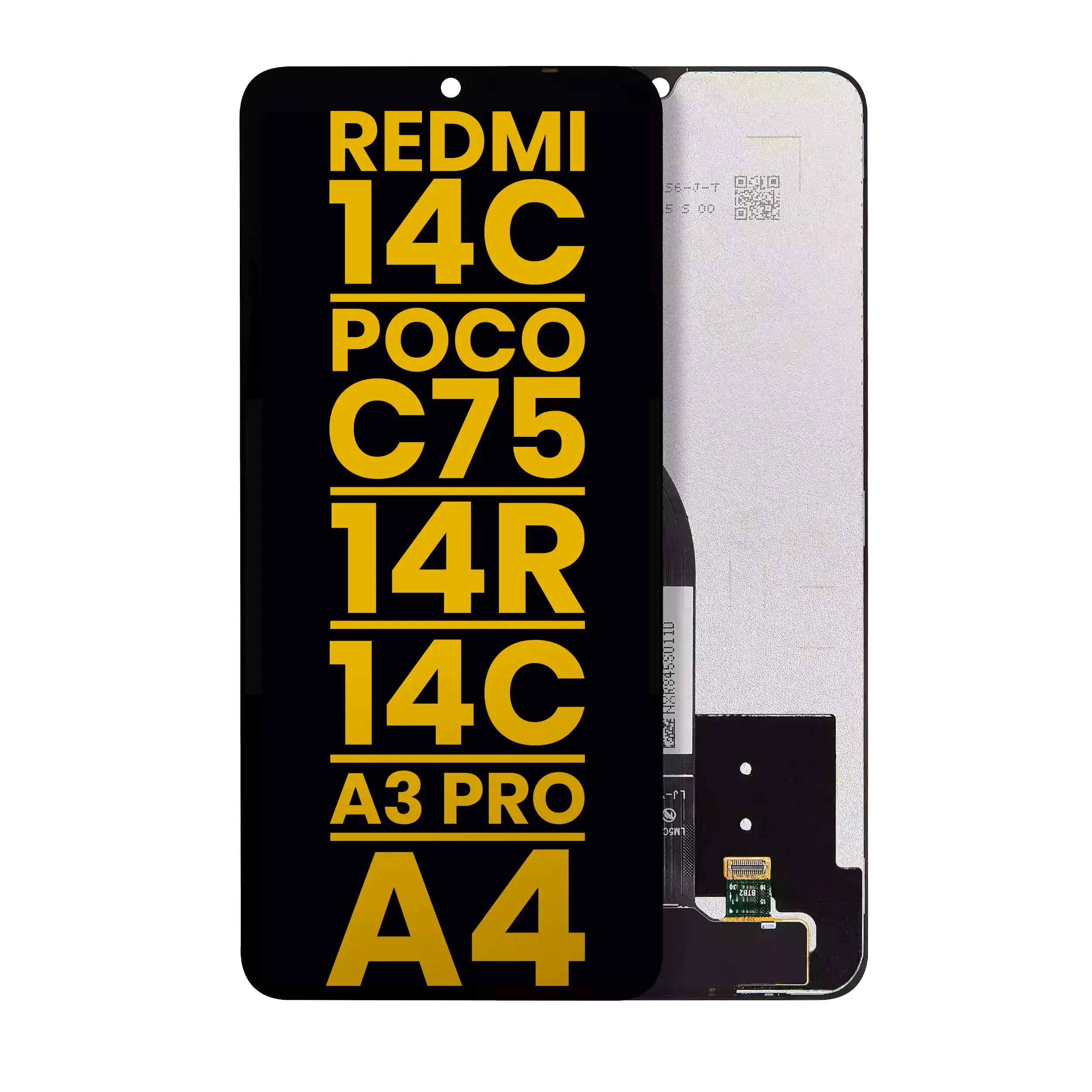 LCD-Display ohne Rahmen für Xiaomi Redmi 14C Refurbished
