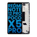 LCD-Display m. Rahmen f. Redmi Note 12 Pro & Poco X5 Pro (Incell Aftermarket)