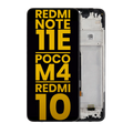 LCD-Komplettdisplay m. Rahmen für Xiaomi Redmi 10 5G/Note 11E/Poco M4 (Refurb)