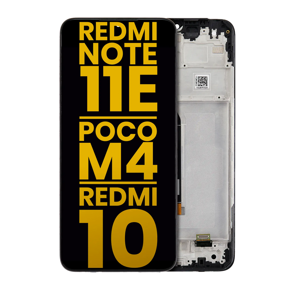 LCD Complete Display with Frame for Xiaomi Redmi Note 11E / Xiaomi Poco M4 5G / Xiaomi Redmi 10 5G (Refurbished) (All Colors)