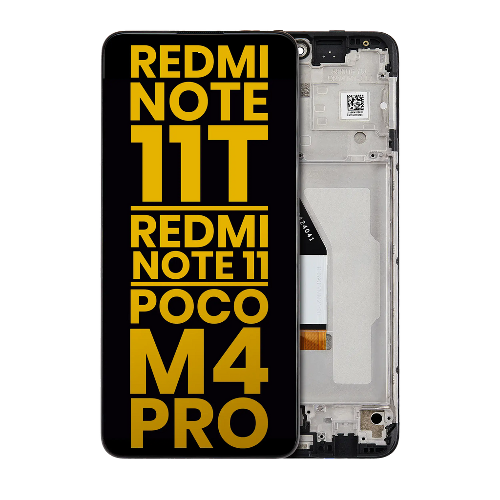 LCD Display with Frame for Xiaomi Redmi Note 11T 5G / Xiaomi Redmi Note 11 5G / Xiaomi Poco M4 Pro 5G (Refurbished) (All Colors)
