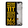 LCD Display with Frame for Xiaomi Redmi Note 11T 5G / Xiaomi Redmi Note 11 5G / Xiaomi Poco M4 Pro 5G (Refurbished) (All Colors)