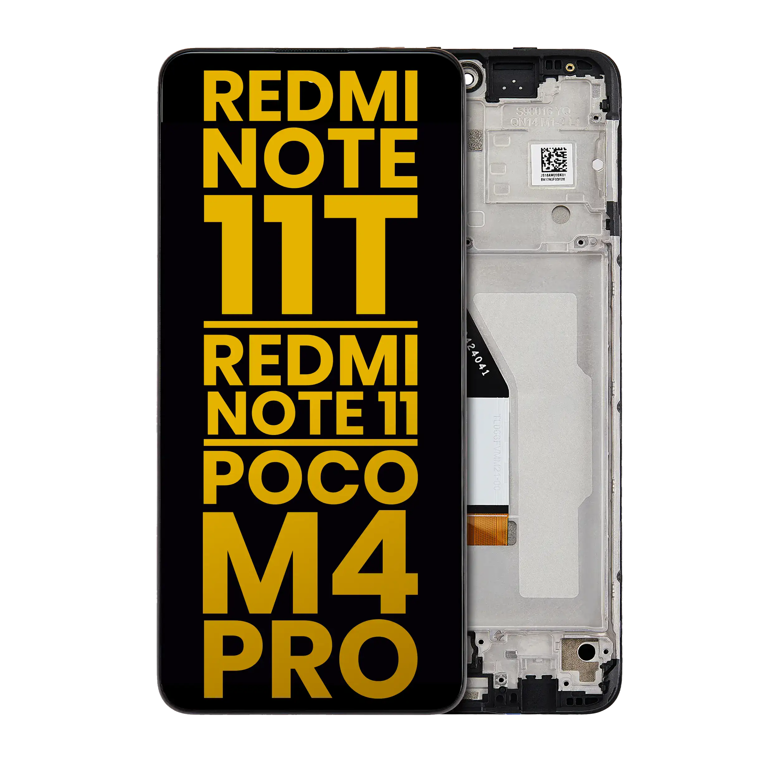 LCD Display with Frame for Xiaomi Redmi Note 11T 5G / Xiaomi Redmi Note 11 5G / Xiaomi Poco M4 Pro 5G (Refurbished) (All Colors)