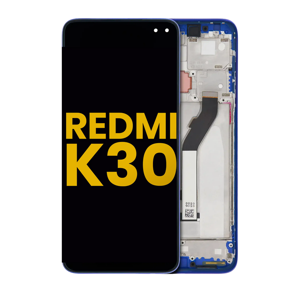 LCD Display with Frame for Xiaomi Redmi K30 5G (Refurbished) (Blue)