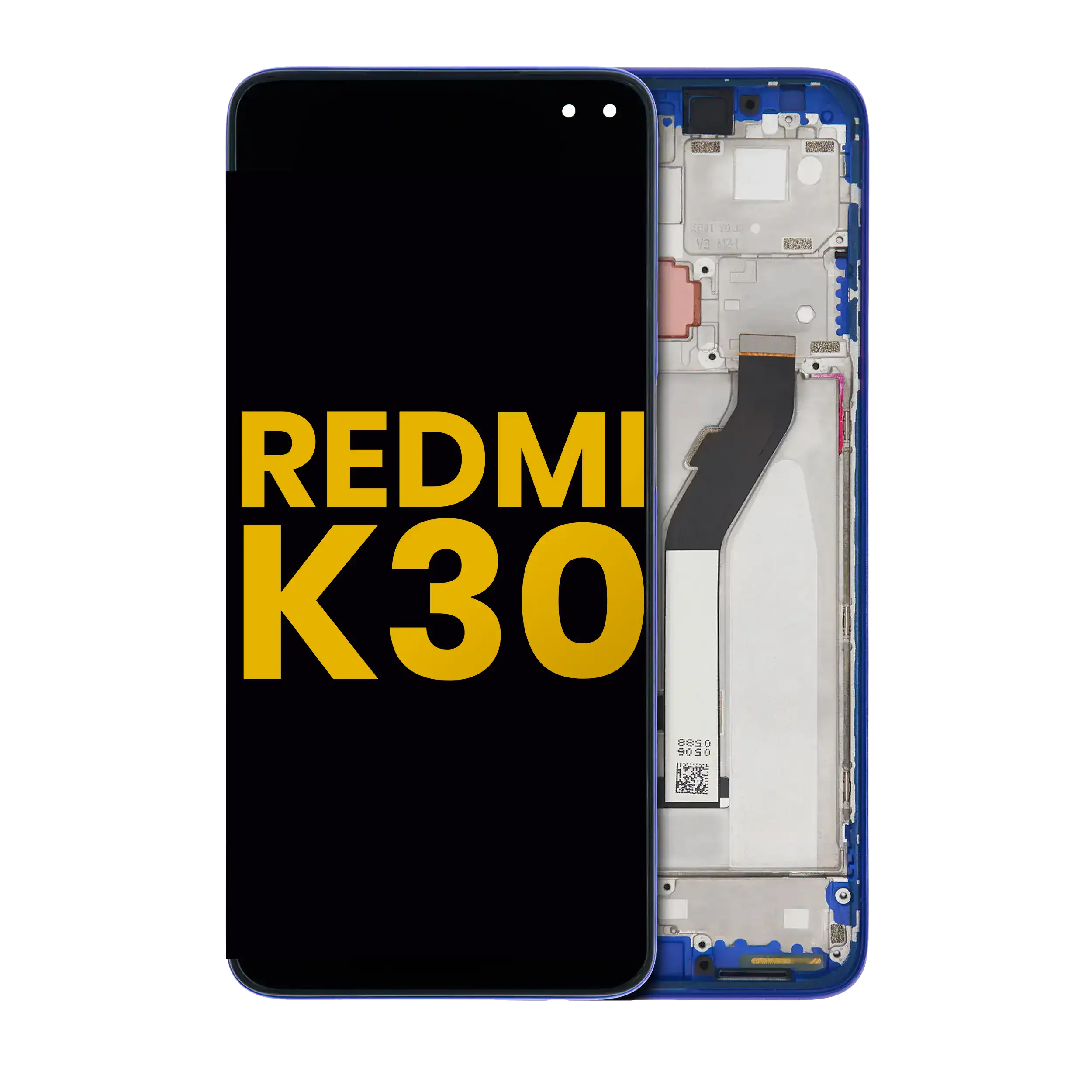 LCD Display with Frame for Xiaomi Redmi K30 5G (Refurbished) (Blue)