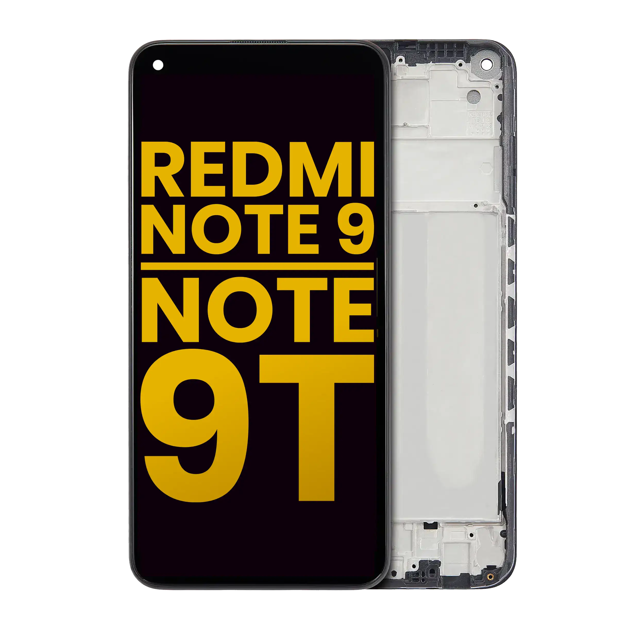 LCD-Display mit Rahmen für Xiaomi Redmi Note 9 5G/9T (Refurbished)