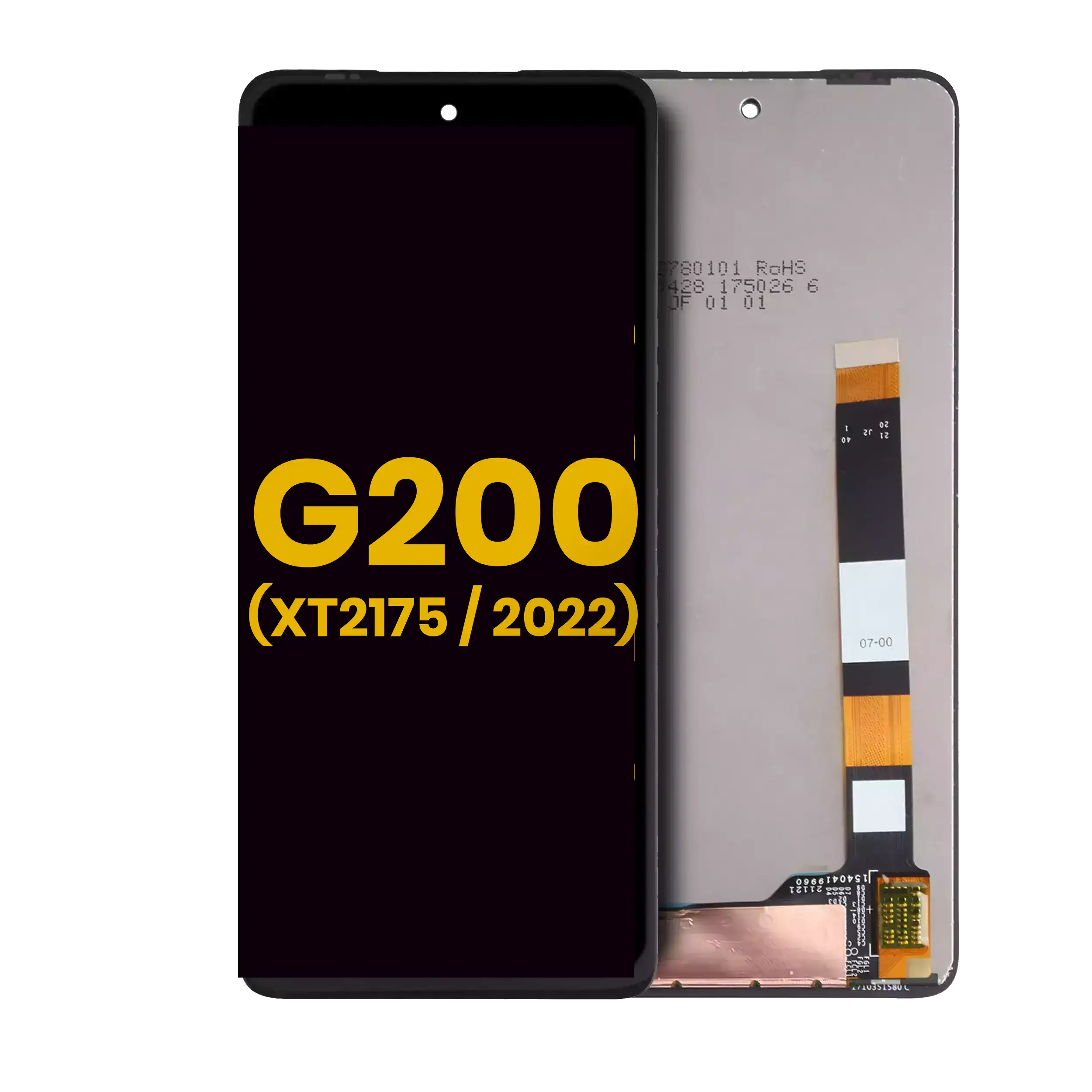 LCD Display without Frame for Motorola Moto G200 5G (XT2175 / 2022) (Refurbished) (All Colors)