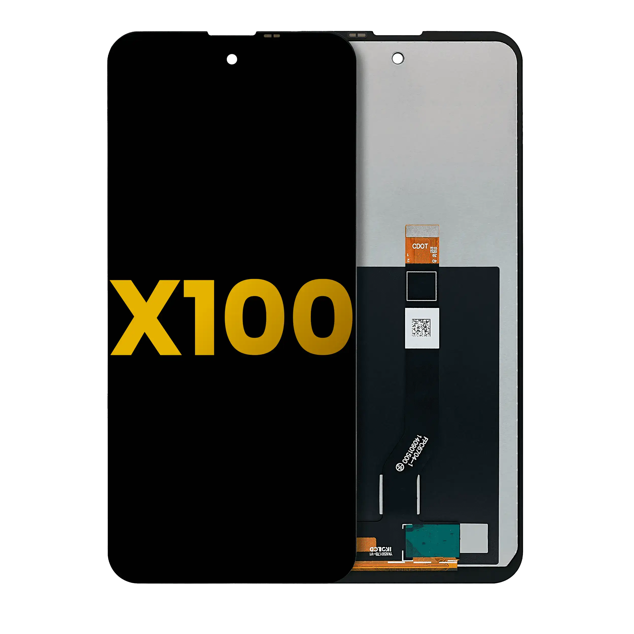 LCD-Display ohne Rahmen für Nokia X10 (Refurbished)
