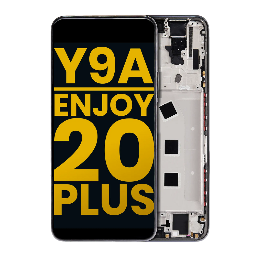 LCD-Display mit Rahmen Huawei Y9a Refurbished Schwarz