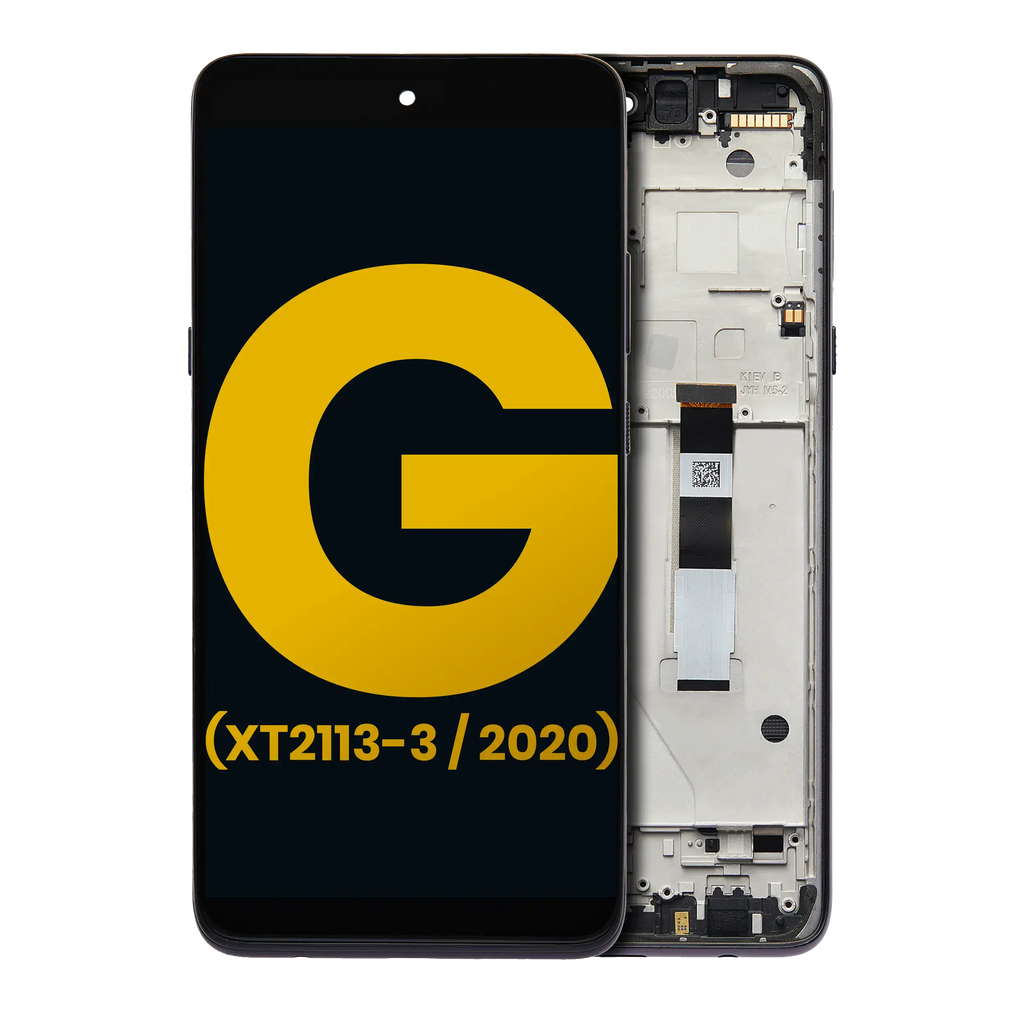 LCD-Display mit Rahmen für Motorola Moto G 5G Generalüberholt Volcanic Gray