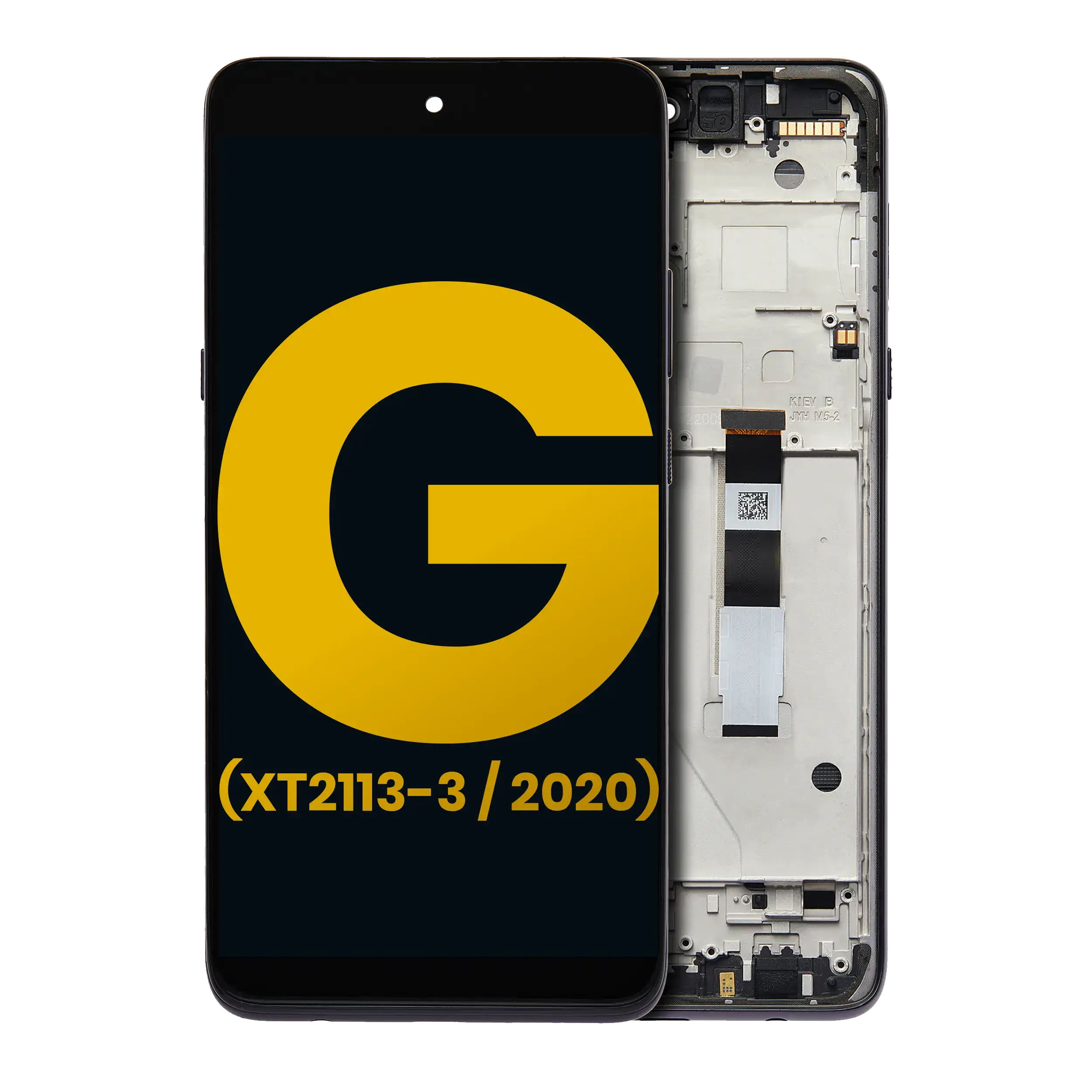LCD-Display mit Rahmen für Motorola Moto G 5G Generalüberholt Volcanic Gray