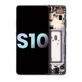 OLED-Display mit Rahmen für Samsung Galaxy S10 5G (Svc Pack) (Majestic Black)