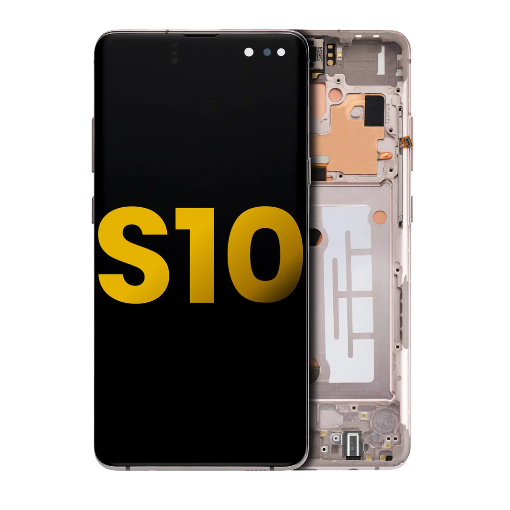 OLED Display with Frame for Samsung Galaxy S10 5G (Refurbished) (Royal Gold)