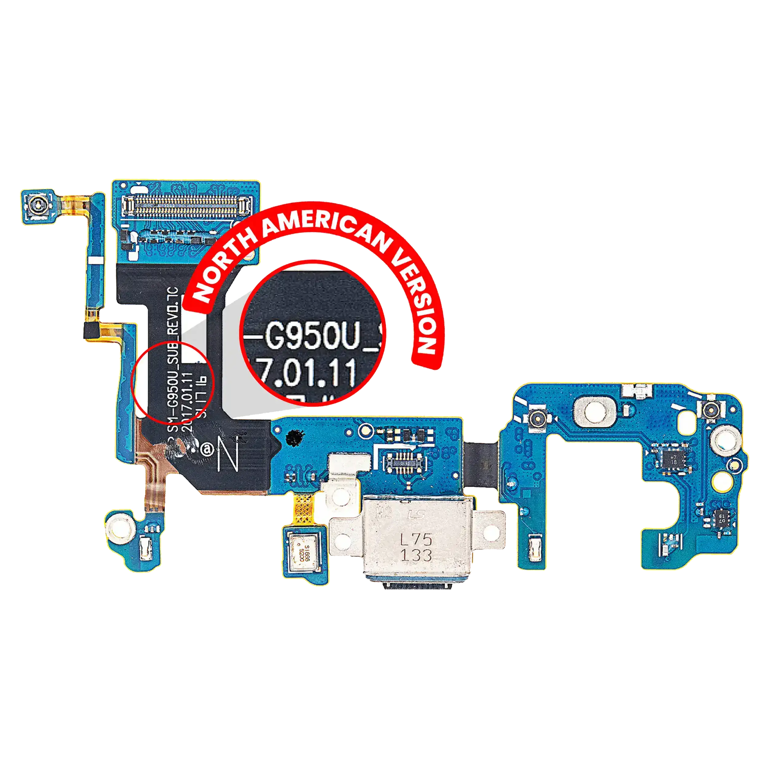 Charging Port with Flex Cable for Samsung Galaxy S8 (G950U) (US Version)