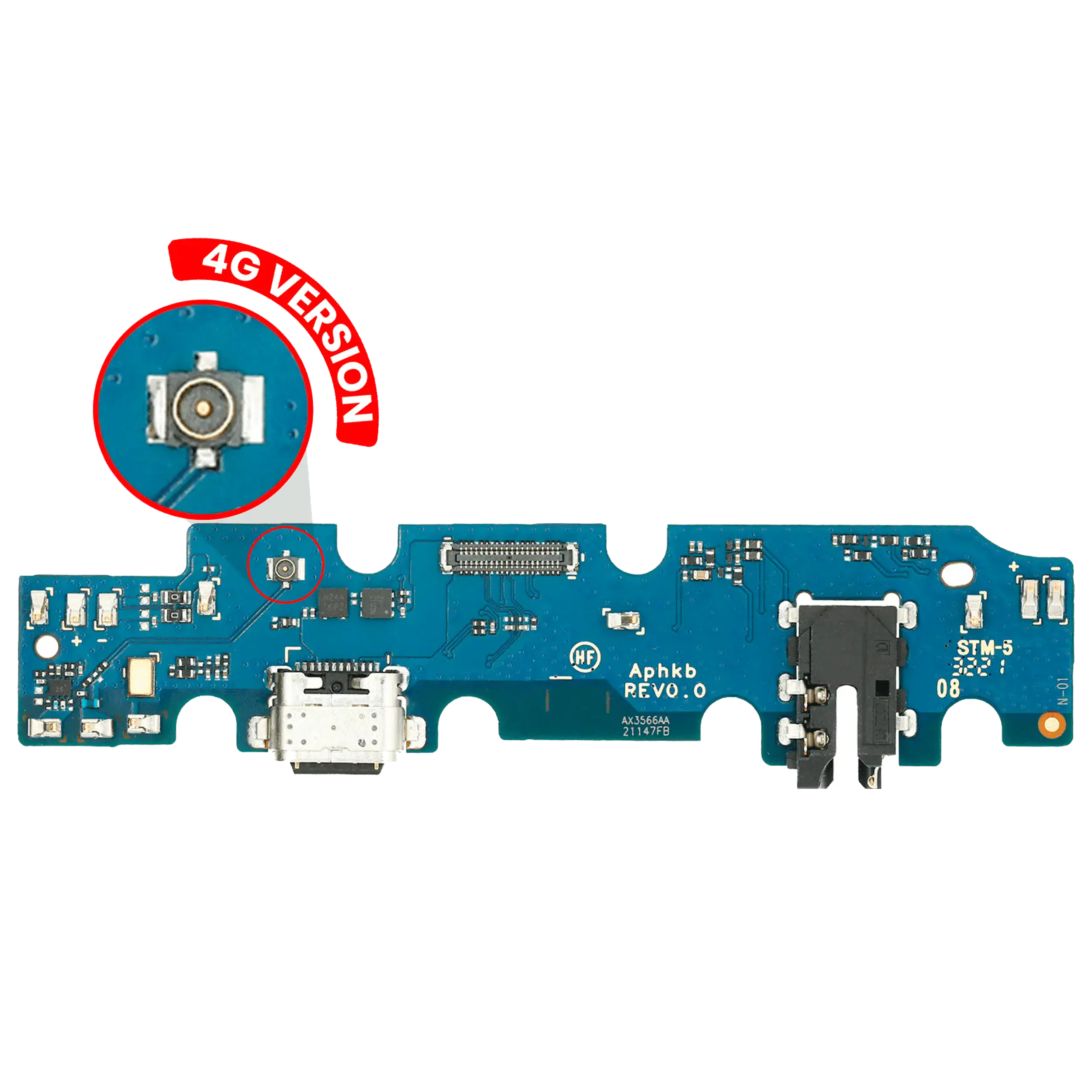 Charging Port with PCB for Samsung Galaxy Tab A7 Lite 8.7" (2021) (T225 / T227) (Cellular Version) (Premium)