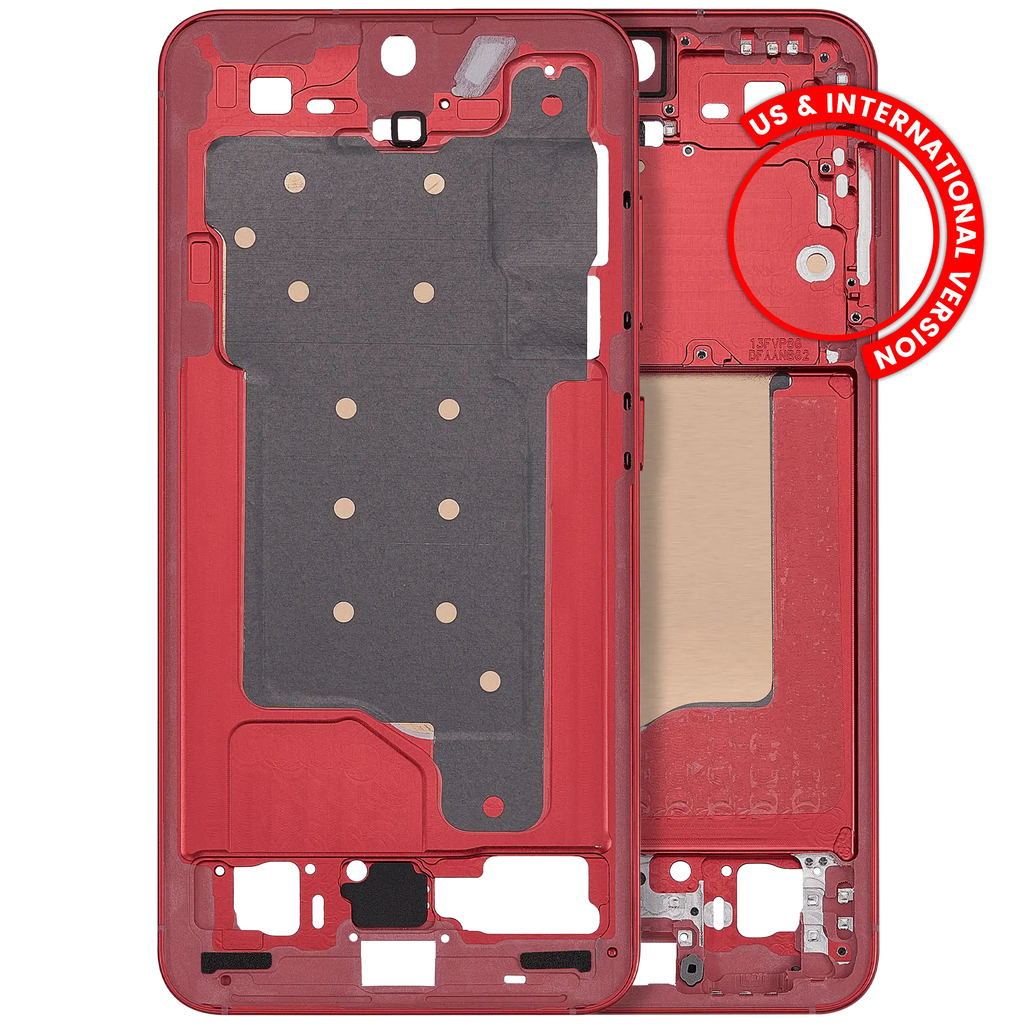 Midframe/Frame for Samsung Galaxy S25 5G (US & International Version) (Coral Red)