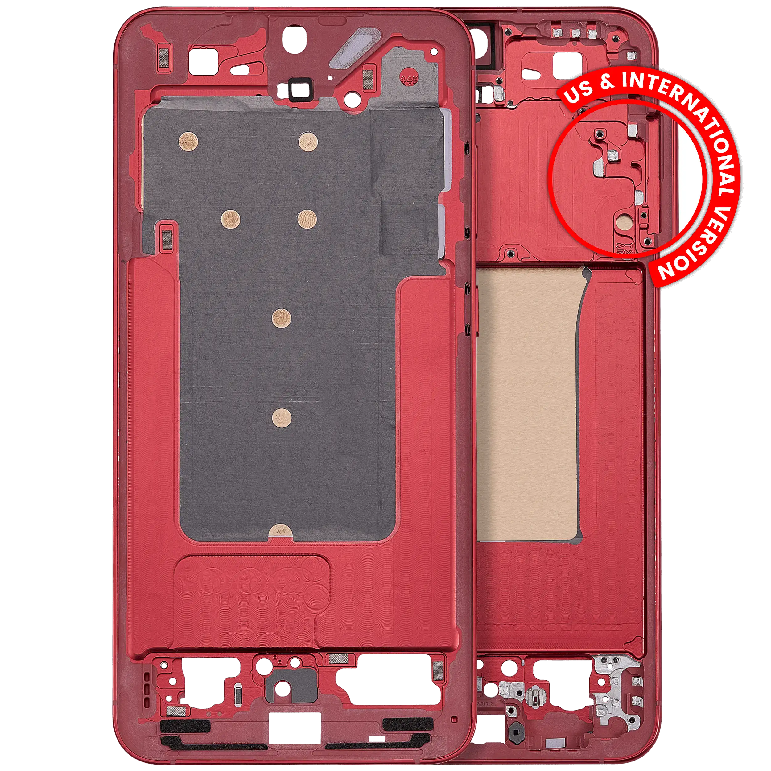 Midframe/Frame for Samsung Galaxy S25 Plus 5G (US & International Version) (Coral Red)
