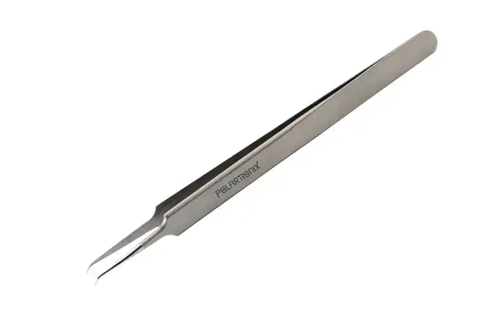 Gebogene Mikrolötpinzette 0.15mm nicht magnetisch ESD-sicher PolarTronix