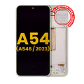 OLED-Display mit Rahmen für Samsung Galaxy A54 5G Lime Refurbished