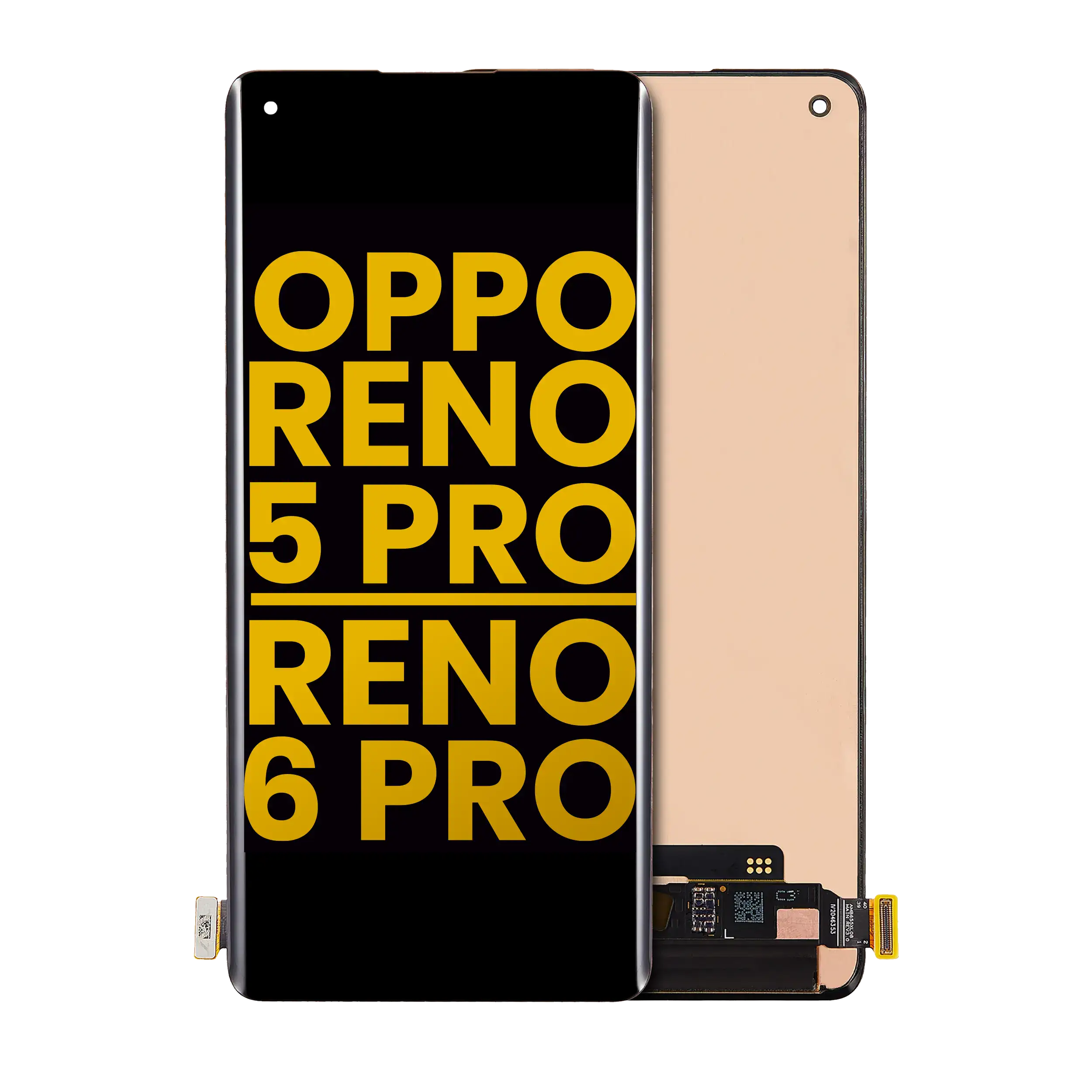 Refurbished OLED-Display ohne Rahmen für OPPO Reno 5/6 Pro