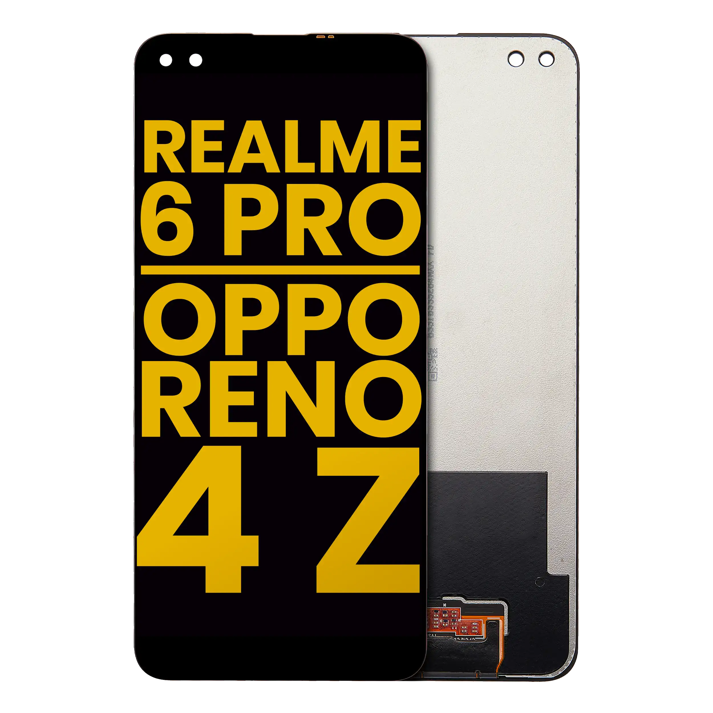LCD-Display ohne Rahmen für Realme 6 Pro / Oppo Reno 4 Z 5G (Refurbished)