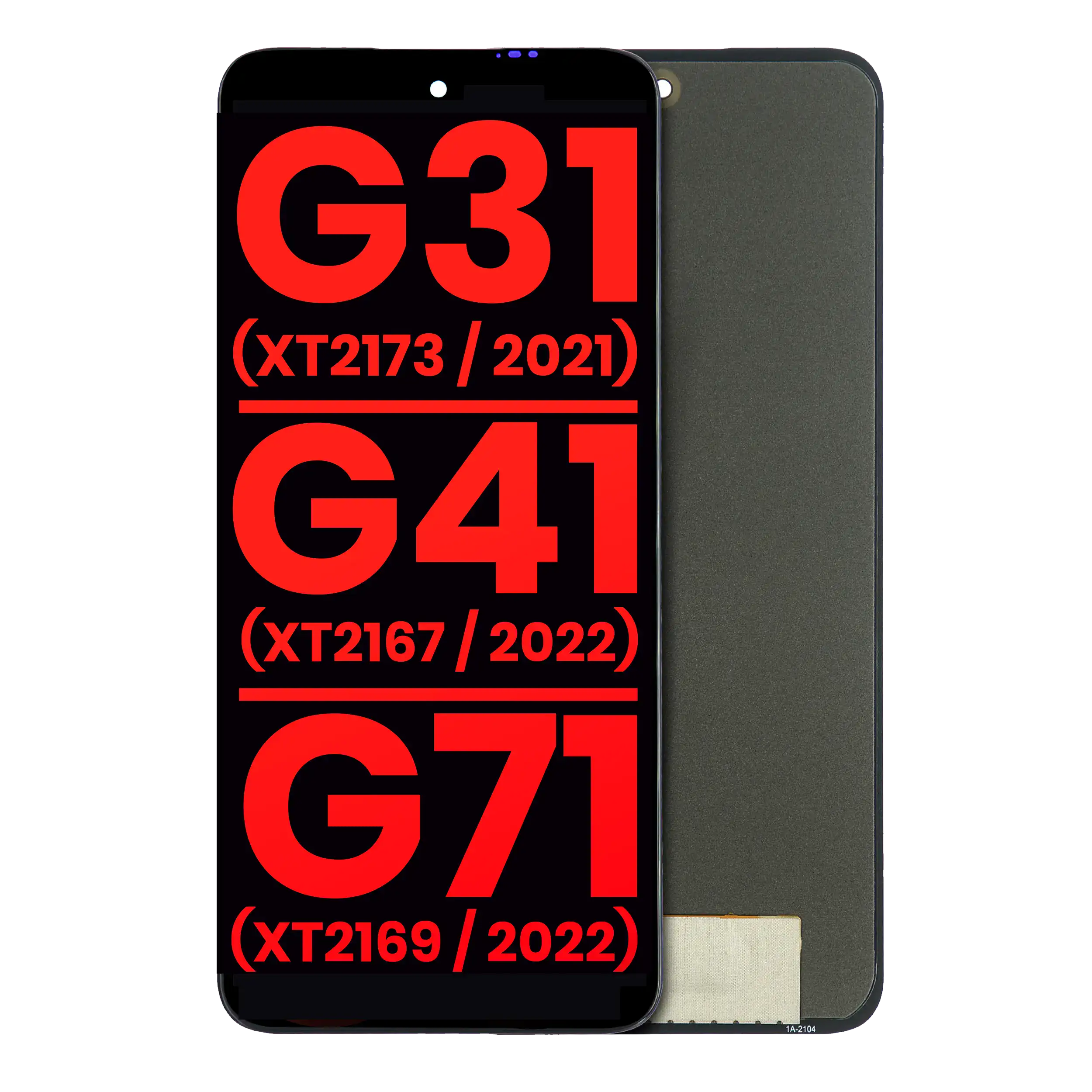OLED-Display ohne Rahmen für Moto G31/G41/G71 5G (Aftermarket Plus, alle Farben)