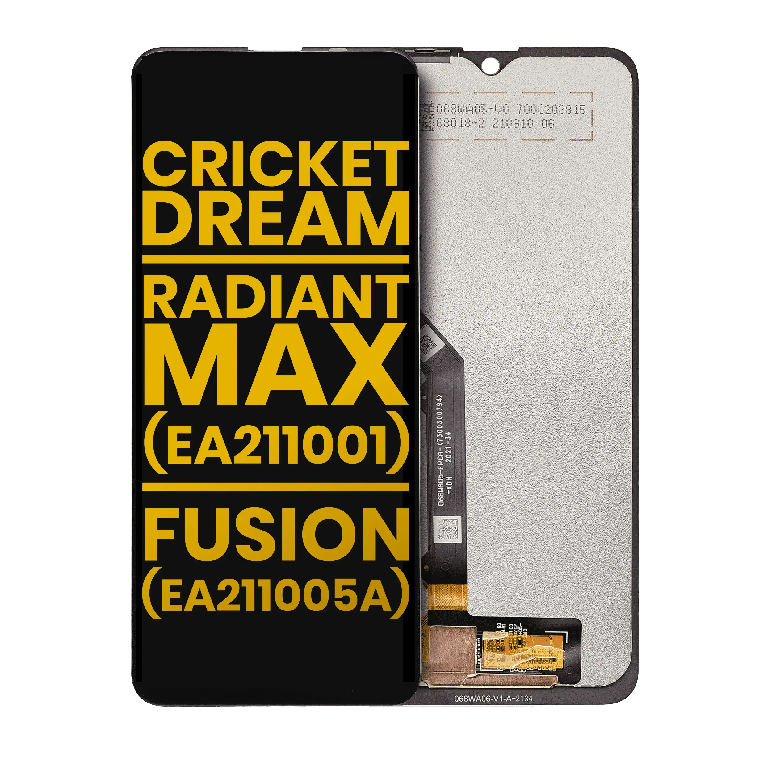 LCD-Display ohne Rahmen f. Cricket Dream 5G & AT&T Radiant/Fusion 5G Refurbished